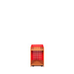 Diagonal design floor cue rack in red from RS Barcelona