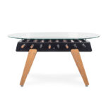 RS#3Wood Dining football table design in black colour from RS Barcelona