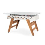 RS#3Wood Dining football table design in white colour from RS Barcelona