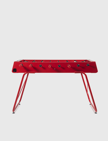 RS#3 football table design in red colour from RS Barcelona