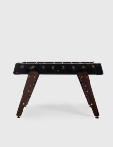RS#3Wood Gold football table design in black colour from RS Barcelona