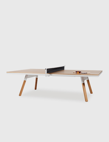 You and Me indoor design ping pong table in oak colour from RS Barcelona